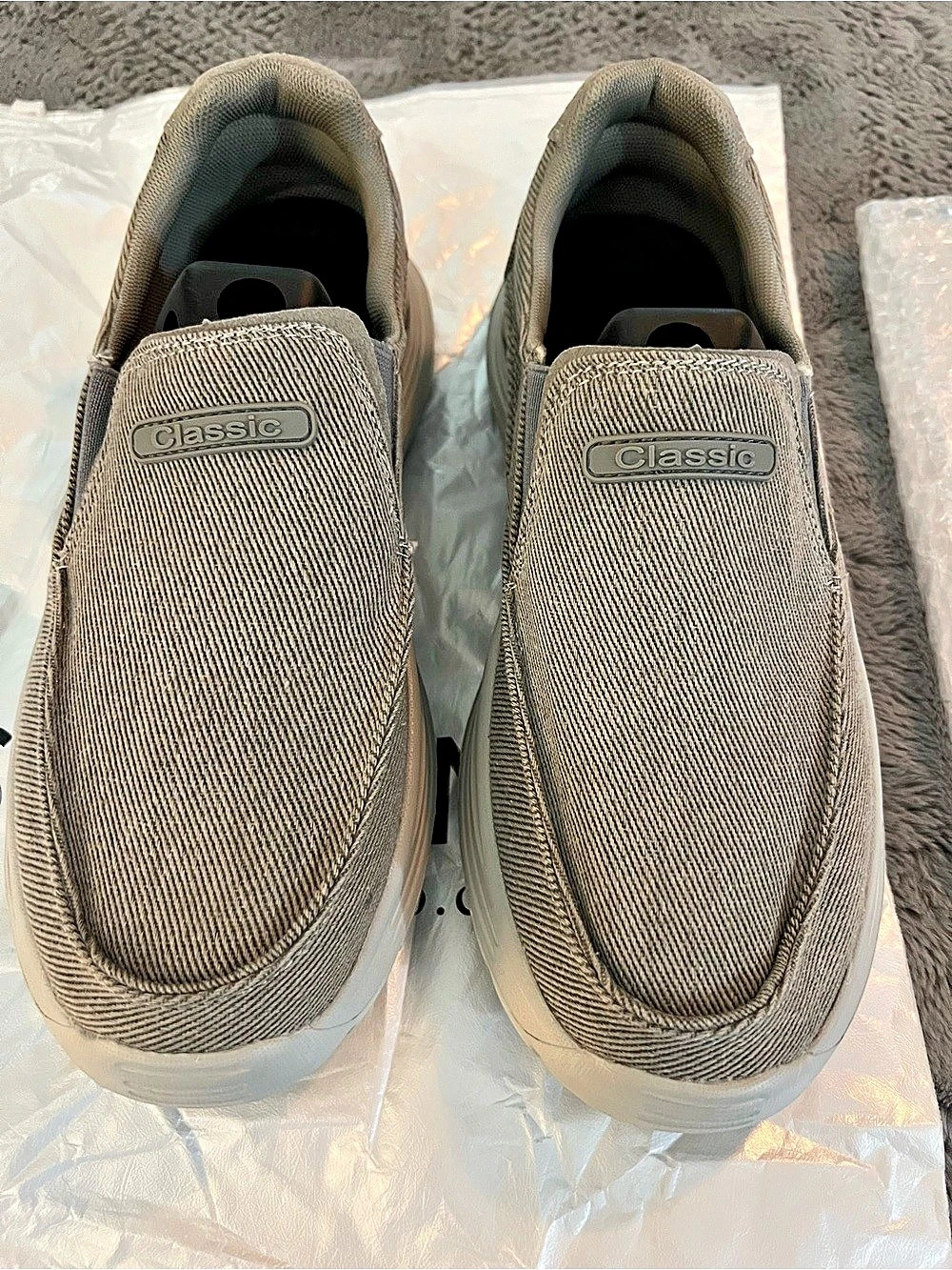 Classic Gray Slip-On Loafers